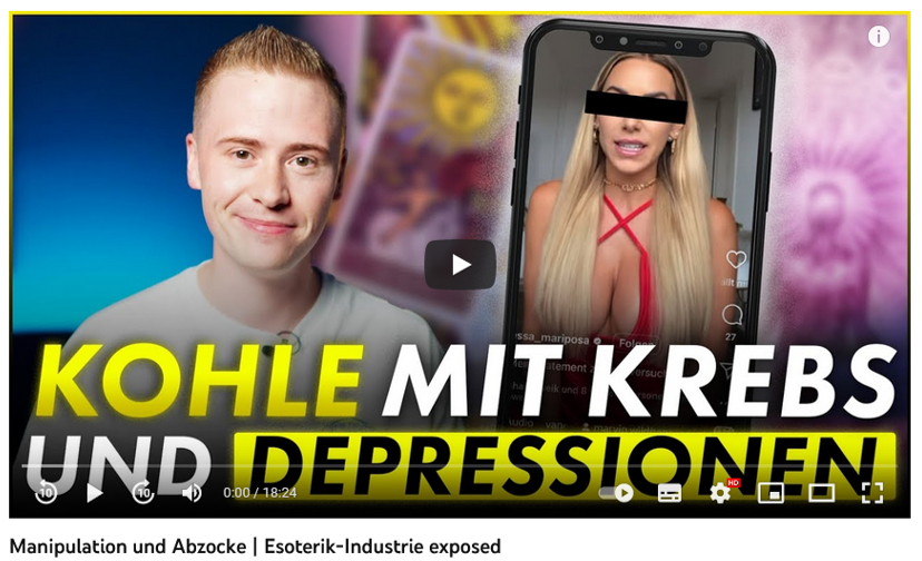 Influencer pushen Esoterik Abzocke