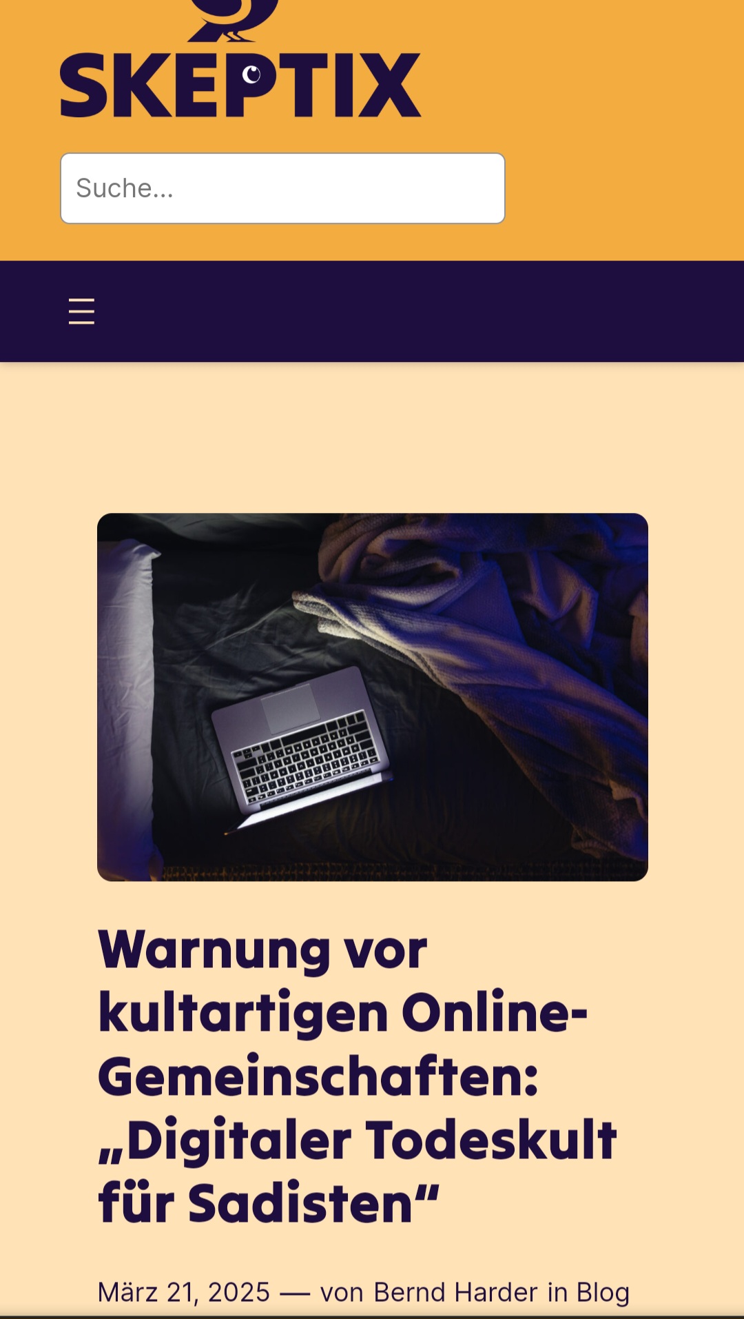 EUROPOL:Warnung vor Online-Todeskulten