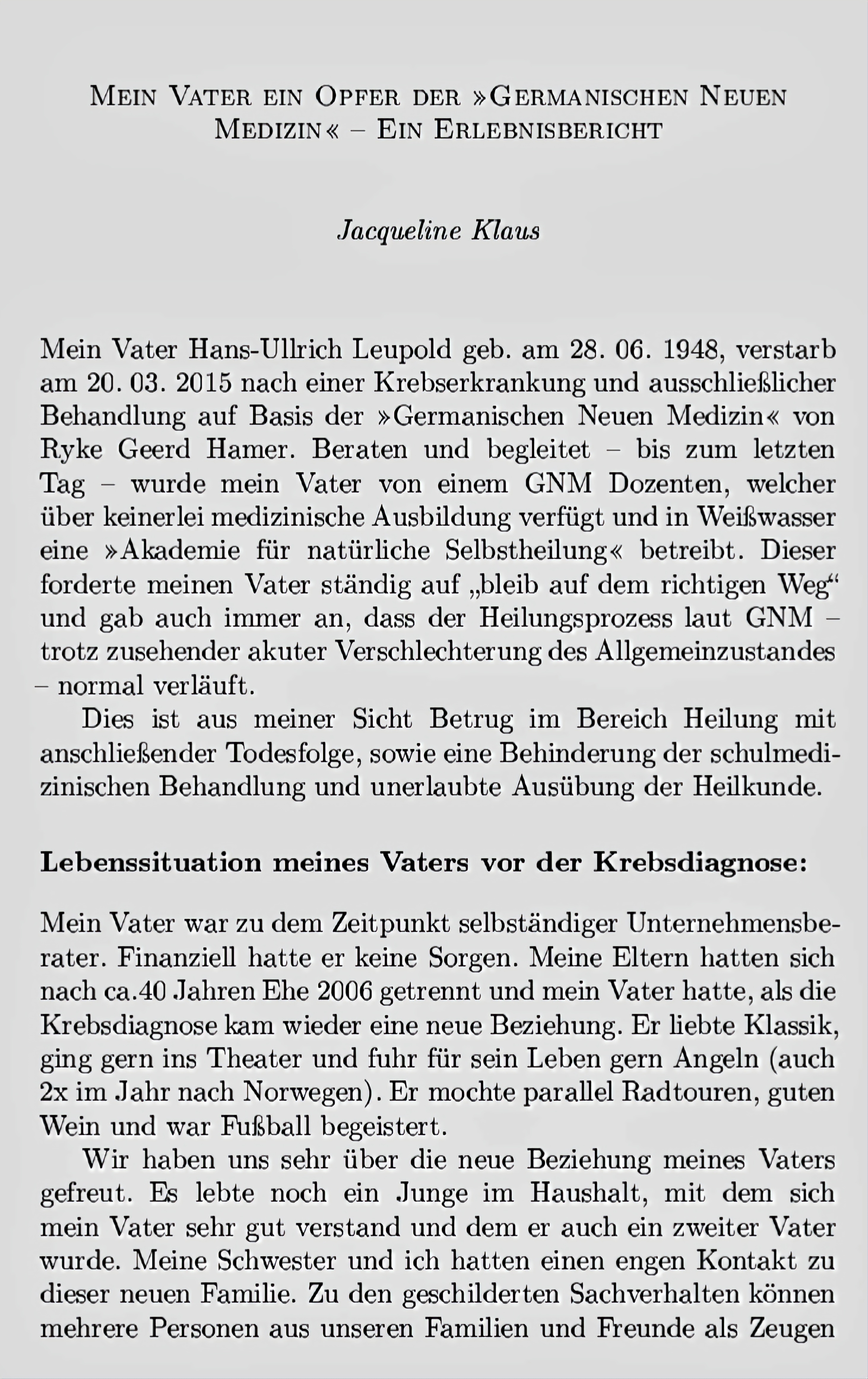 Germanische Neue Medizin – Antisemitismus unter dem Deckmantel der Heilung