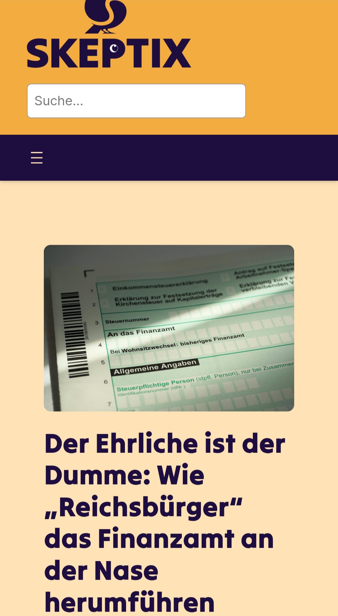 „Der Ehrliche ist der Dumme“ – Wie Reichsbürger das Finanzamt an der Nase herumführen