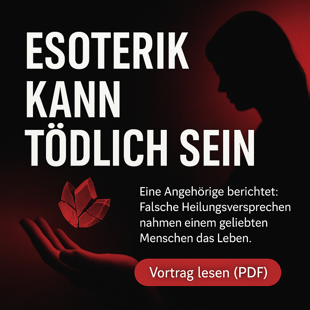 Wenn Esoterik tödlich wirkt